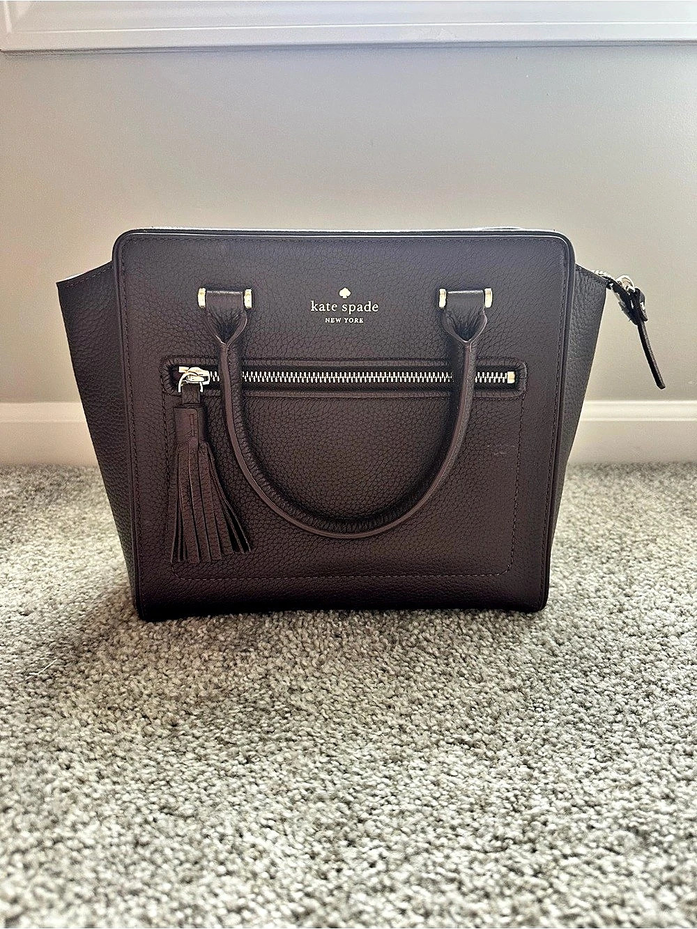 Kate Spade Structured Tote in Brown Like New